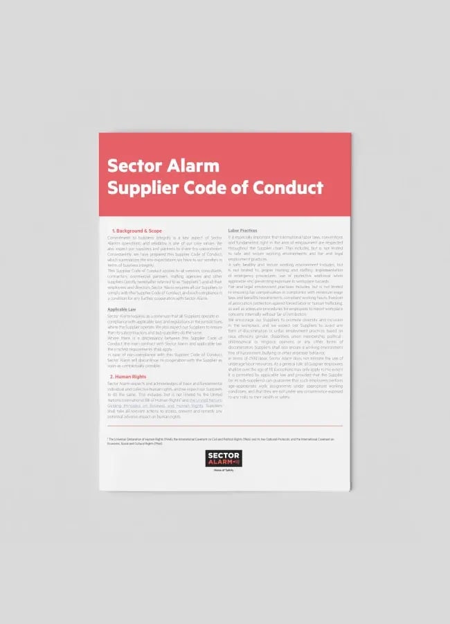 Supplier Code of Conduct Supplier Code of Conduct